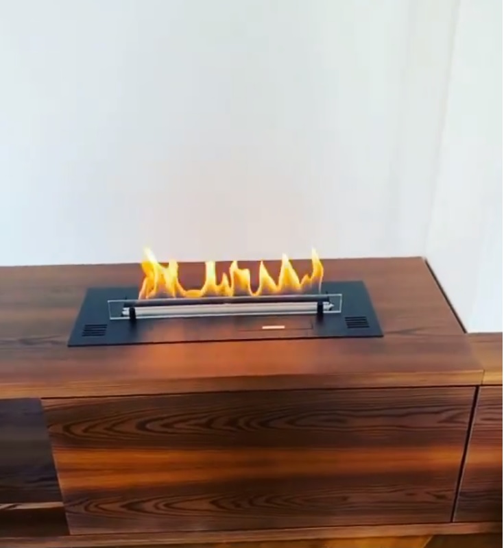 kominek w meblu planika primefire